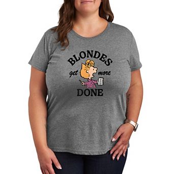 Plus Size Peanuts Sally Blondes Get More Done Graphic Tee