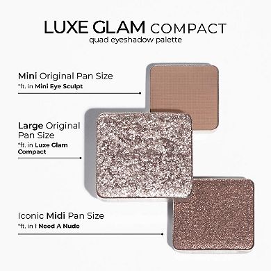Luxe Glam Compact Quad Eyeshadow Palette