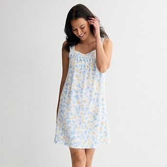 Women's Croft & Barrow® Crinkle Rib Sleep Chemise