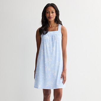 Women's Croft & Barrow® Crinkle Rib Sleep Chemise