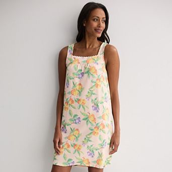 Women's Croft & Barrow® Crinkle Rib Sleep Chemise