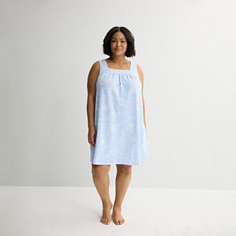 Plus Size Croft & Barrow® Crinkle Rib Sleep Chemise