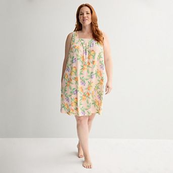 Plus Size Croft & Barrow® Crinkle Rib Sleep Chemise
