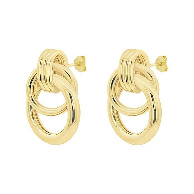 PRIMROSE Polished Multi Circle Drop Earrings