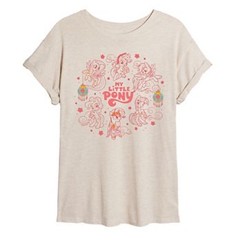 Juniors' My Little Pony Group Lunar New Year Oversized Tee