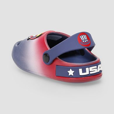 Toddler Boys Americana Comfort Slip-On Slides