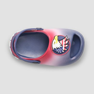 Toddler Boys Americana Comfort Slip-On Slides