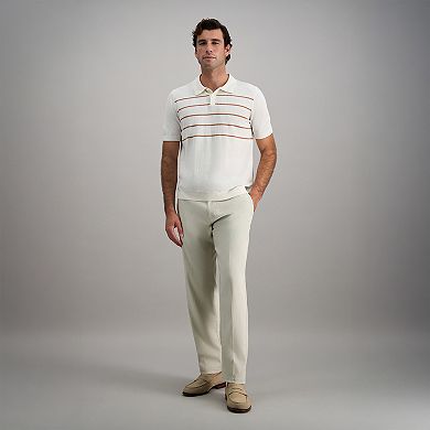 Men's Haggar® Short Sleeve Retro Stripe Knit Polo Sweater