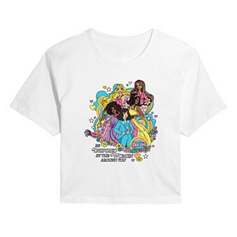 Juniors' Barbie Be Inspired By The Women Around You Cropped Tee