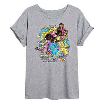 Juniors' Barbie Be Inspired By The Women Around You Oversized Tee