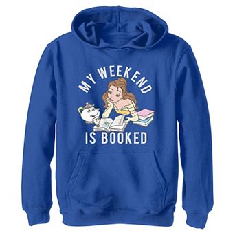Girls' Disney's Belle My Weekend Is Booked Long Sleeve Graphic Hoodie