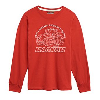 Boys 8-20 Case IH Magnum Drive Tractor Long Sleeve Graphic Tee