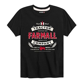 Boys 8-20 Case IH Farmall Tractor Company Badge Graphic Tee