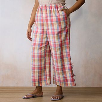 Plus Size LC Lauren Conrad Side Tie Wide Leg Pull-On Pants