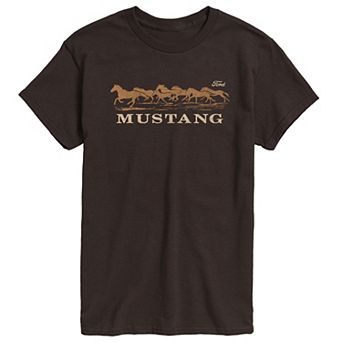 Men's Ford Mustang Running Horses Graphic Tee