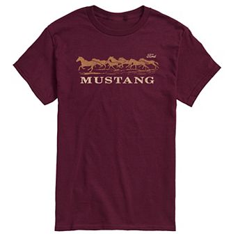 Men's Ford Mustang Running Horses Graphic Tee