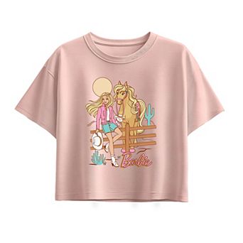 Girls 7-16 Barbie Desert Cowgirl Boxy Tee