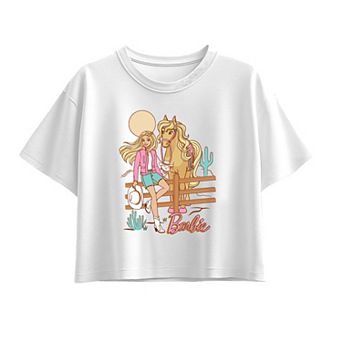Girls 7-16 Barbie Desert Cowgirl Boxy Tee