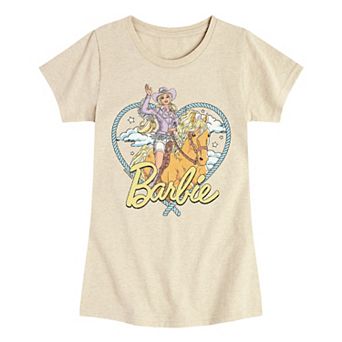 Girls 7-16 Barbie Western Heart Graphic Tee