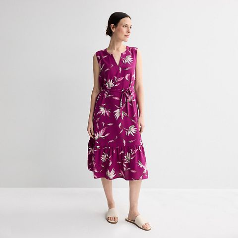 Женские платья Croft & Barrow Women's Croft & Barrow® Y-Neck Tie Waist Dress