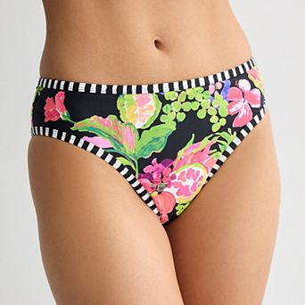 Women's Freshwater High Leg Mid Waist Swimsuit Bottoms