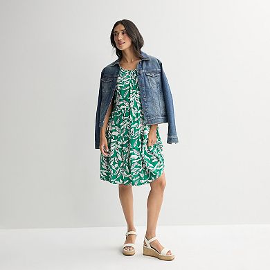 Women's Sonoma Goods For Life Scoop Neck Tiered Dress
