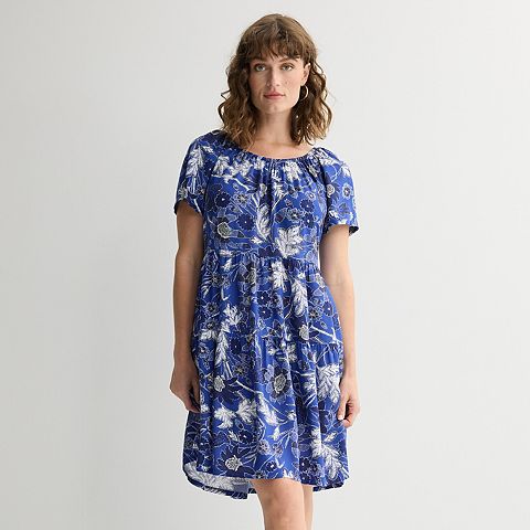 Женские платья Sonoma Goods For Life Women's Sonoma Goods For Life® Scoop Neck Tiered Dress