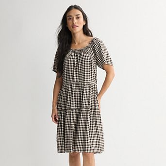 Women's Sonoma Goods For Life® Scoop Neck Tiered Dress