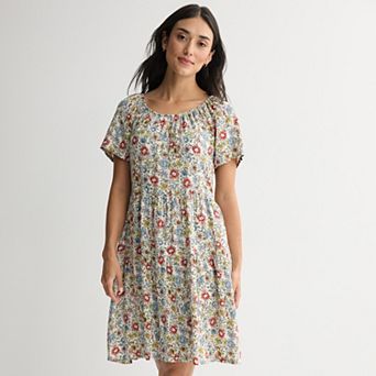 Women's Sonoma Goods For Life® Scoop Neck Tiered Dress