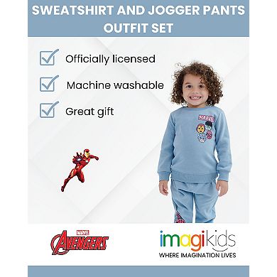 Marvel Avengers Fleece Sweatshirt & Pants Set