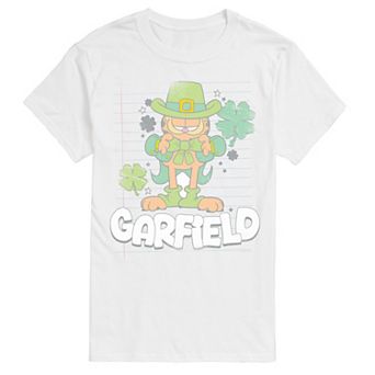 Big & Tall Garfield Clovers Distressed Sketch Graphic Tee