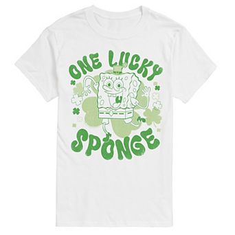 Big & Tall SpongeBob SquarePants One Lucky Sponge Distressed Graphic Tee