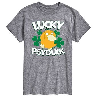 Big & Tall Pokémon Lucky Psyduck Graphic Tee