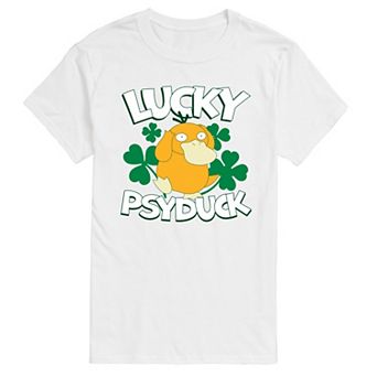 Big & Tall Pokémon Lucky Psyduck Graphic Tee