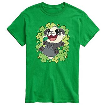 Big & Tall Pokémon Pancham Clovers Collage Graphic Tee