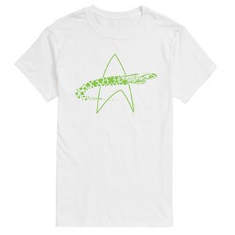Big & Tall Star Trek U.S.S. Enterprise Shamrocks Graphic Tee