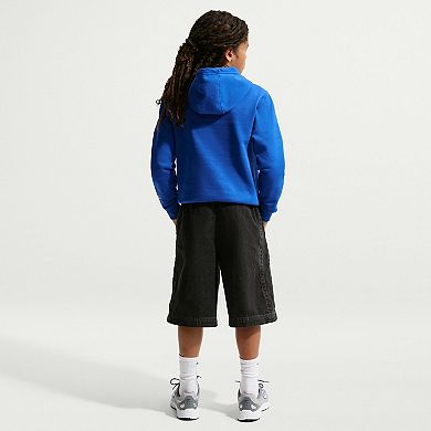 Kid's 6-20 Nike Fleece Hoodie with Block Design