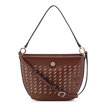Nine West Trista Bucket Crossbody Bag with Cutout Design