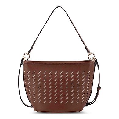 Nine West Trista Bucket Crossbody Bag with Cutout Design