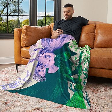 Wicked 2 Pink And Green Silk Touch Throw Blanket 60 x 80 inches