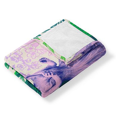 Wicked 2 Pink And Green Silk Touch Throw Blanket 50 x 60 inches