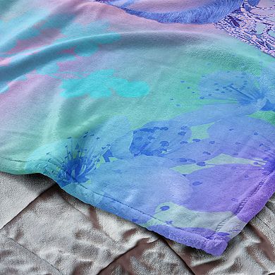 Wicked 2 Glinda Blossoms Silk Touch Throw Blanket 60 x 80 inches