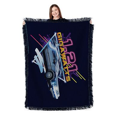 Universal Back To The Future 1.21 Gigawatts Tapestry Throw Blanket 48x60 inches