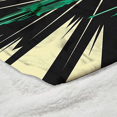 Wicked 2 All Roads Silk Touch Faux Shearling Throw Blanket 50 x 60 inches