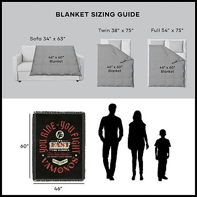 Universal Fast And Furious Cars Come And Go 48x60 inches