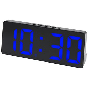 Alarm Clock Five Color Lights, Dual Alarms, Adjustable Brightness for Bedroom 6.1"L x 0.9"W x 2.5"H