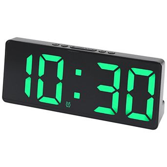 Alarm Clock Five Color Lights, Dual Alarms, Adjustable Brightness for Bedroom 6.1"L x 0.9"W x 2.5"H
