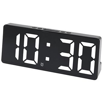 Alarm Clock Five Color Lights, Dual Alarms, Adjustable Brightness for Bedroom 6.1"L x 0.9"W x 2.5"H