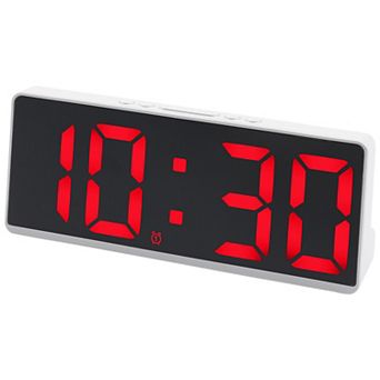 Alarm Clock Five Color Lights, Dual Alarms, Adjustable Brightness for Bedroom 6.1"L x 0.9"W x 2.5"H