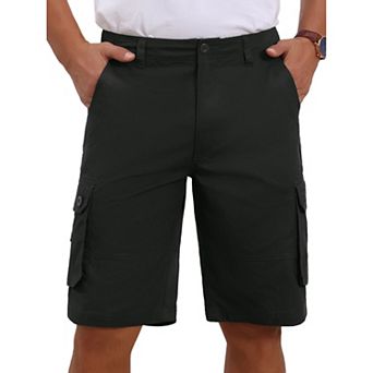 Men's Multi-Pockets Short Pants Cotton Casual Camping Fishing Cargo Shorts